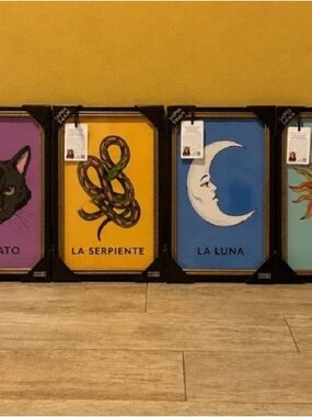 Lot Of 10 Sapna Shah Loteria Framed Wall Art Prints 18x12 New NWT Rare